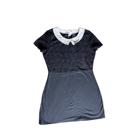 Riverdale Veronica black lace dress with a white collar Hot Topic Sz M-L NEW - Picture 2 of 5